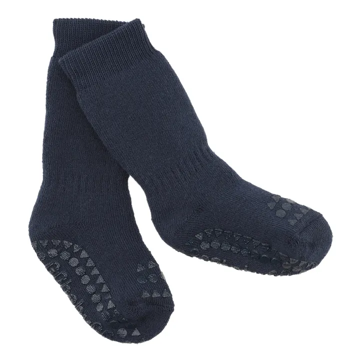 GOBABYGO Chaussettes Anti-Dérapantes | Bleu marine