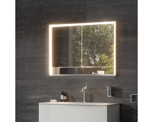 KEUCO Royal Lumos spiegelkast, 80 x 16,5 x 73,5 cm, zilver, 2-deurs, LED, IP24, inbouw, 713