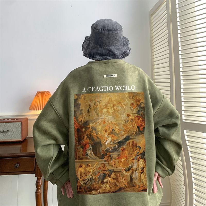 Derbundy - Oversized sweatshirt met grafische print