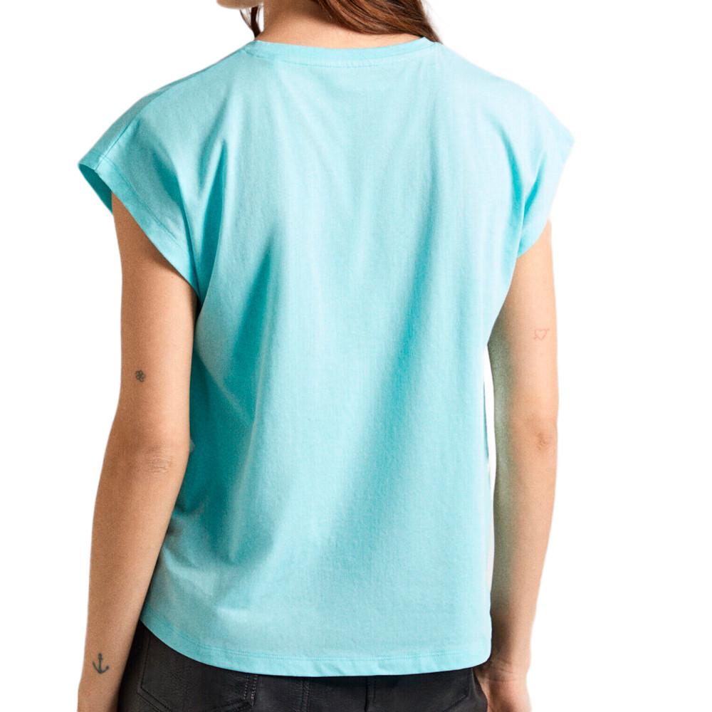 Pepe jeans T-shirt Turquoise Femme Pepe jeans Lory