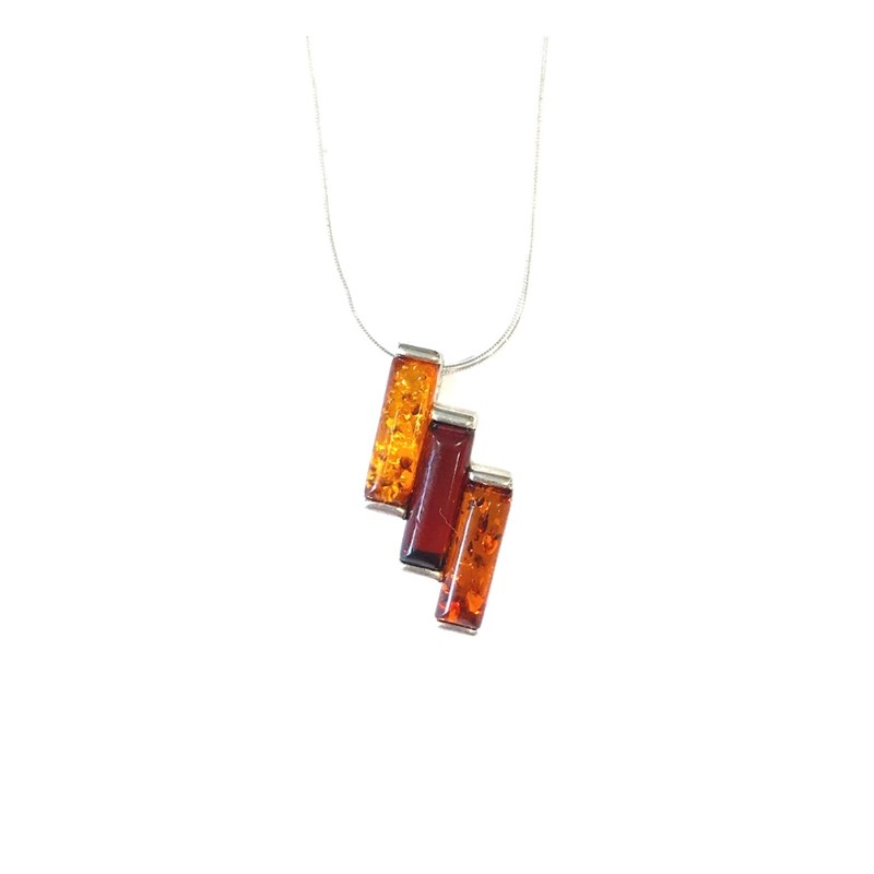 Collier ambre mixte