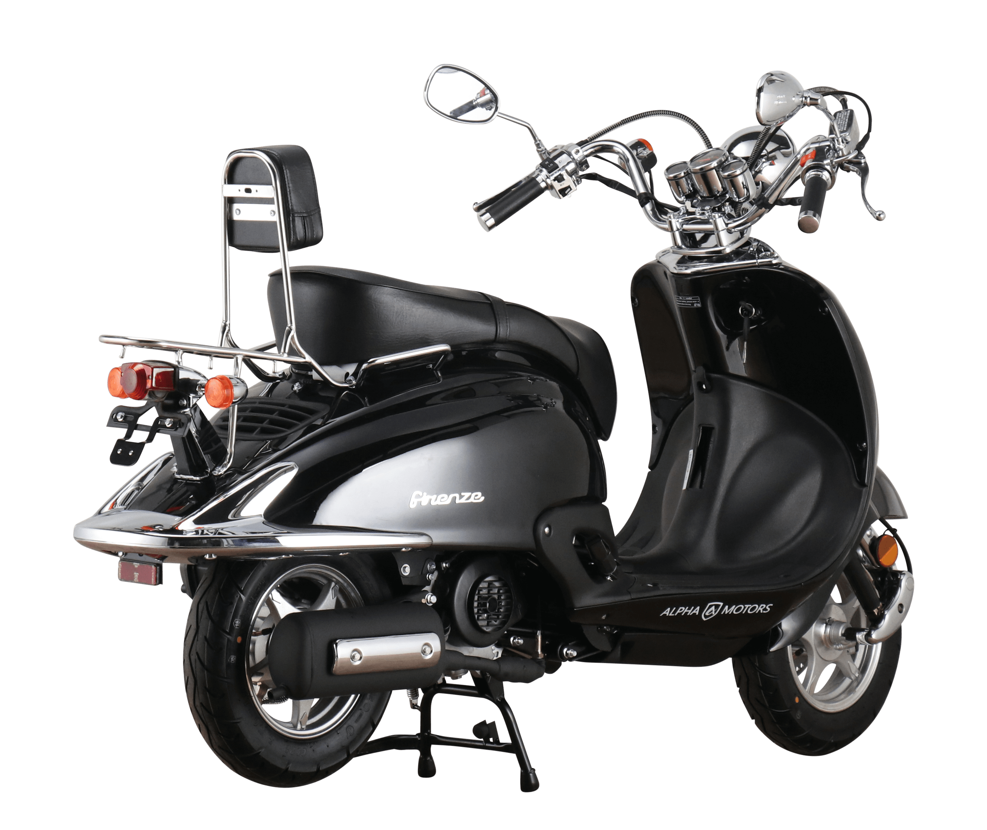 Alpha Motors Motorroller Retro Firenze 50 ccm 45 kmh EURO 5 schwarz
