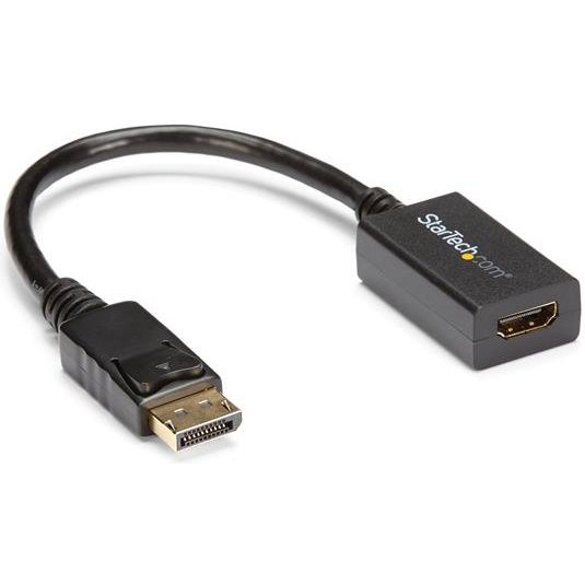 StarTech.com Adaptateur DisplayPort vers HDMI - Convertisseur Vidéo DP 1.2 vers HDMI 1080p - Câble DP vers HDMI pour Moniteur/Écran - Câble Passif DP à HDMI - Connecteur DP à Verrouillage