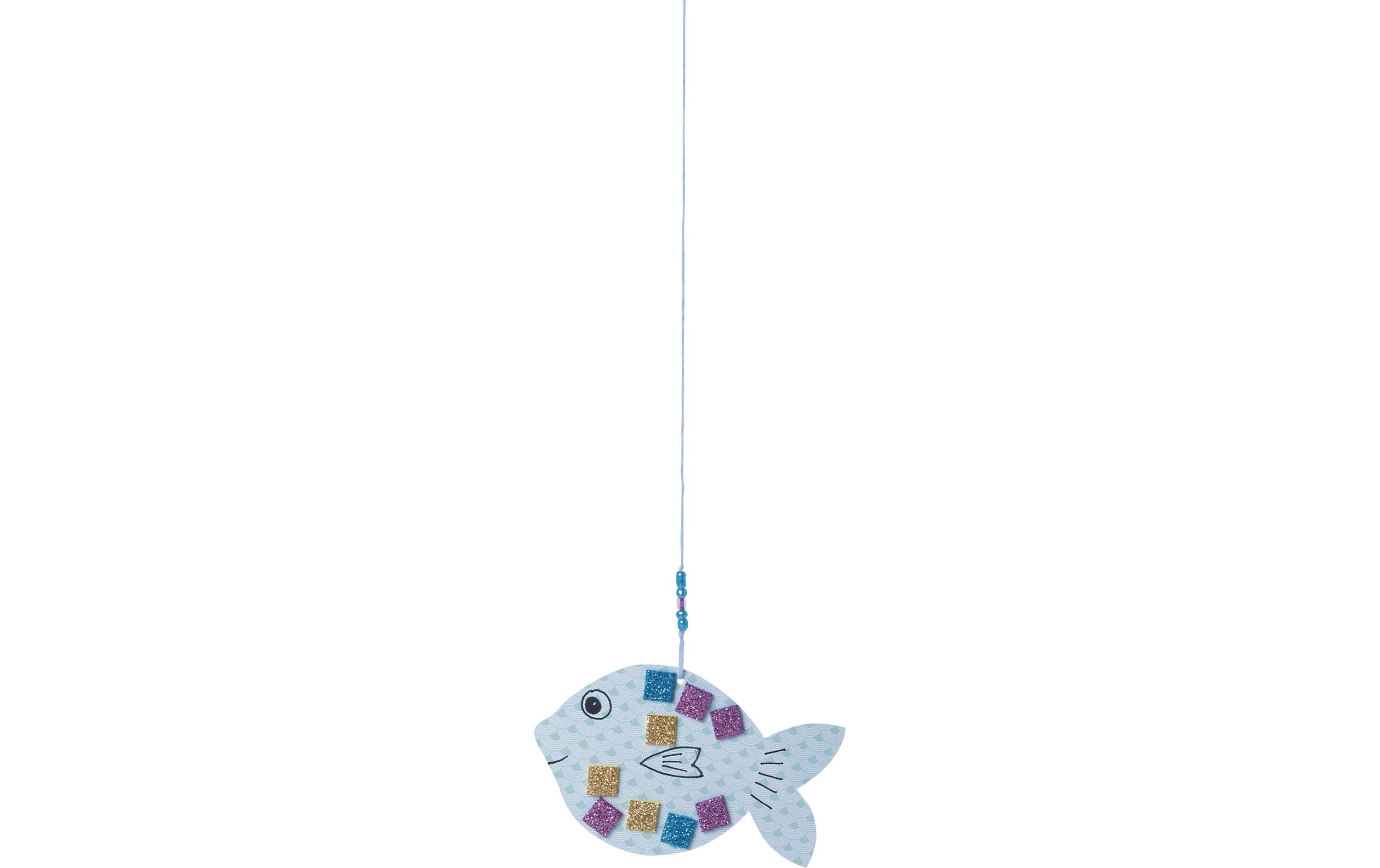 Moosgummi-Set Mosaik Glitter selbstklebend, 6 StückMoosgummi Mosaik Glitter