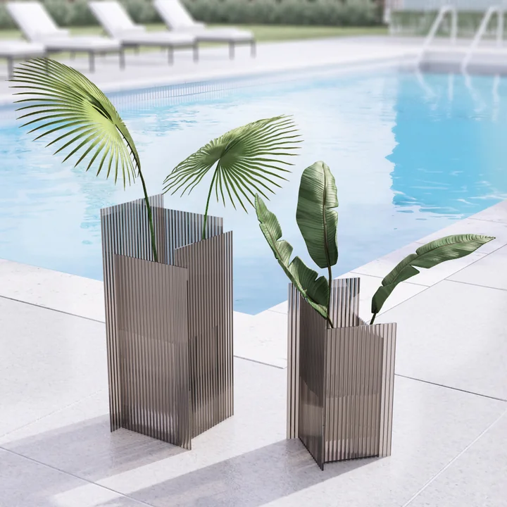 AYTM - Flos Vase, H 41,5 cm, taupe