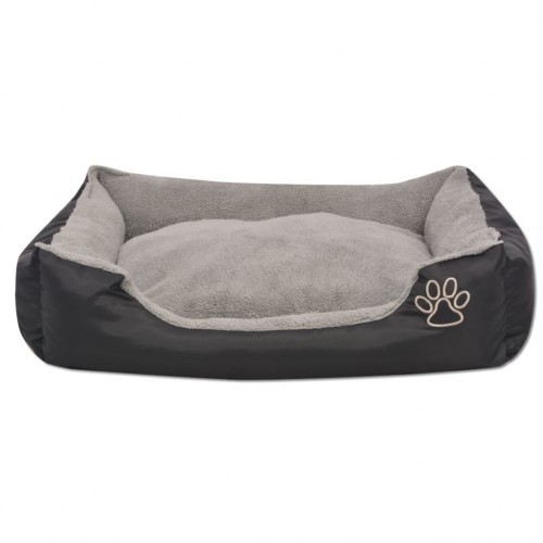 Cama/almofada preta para cachorro