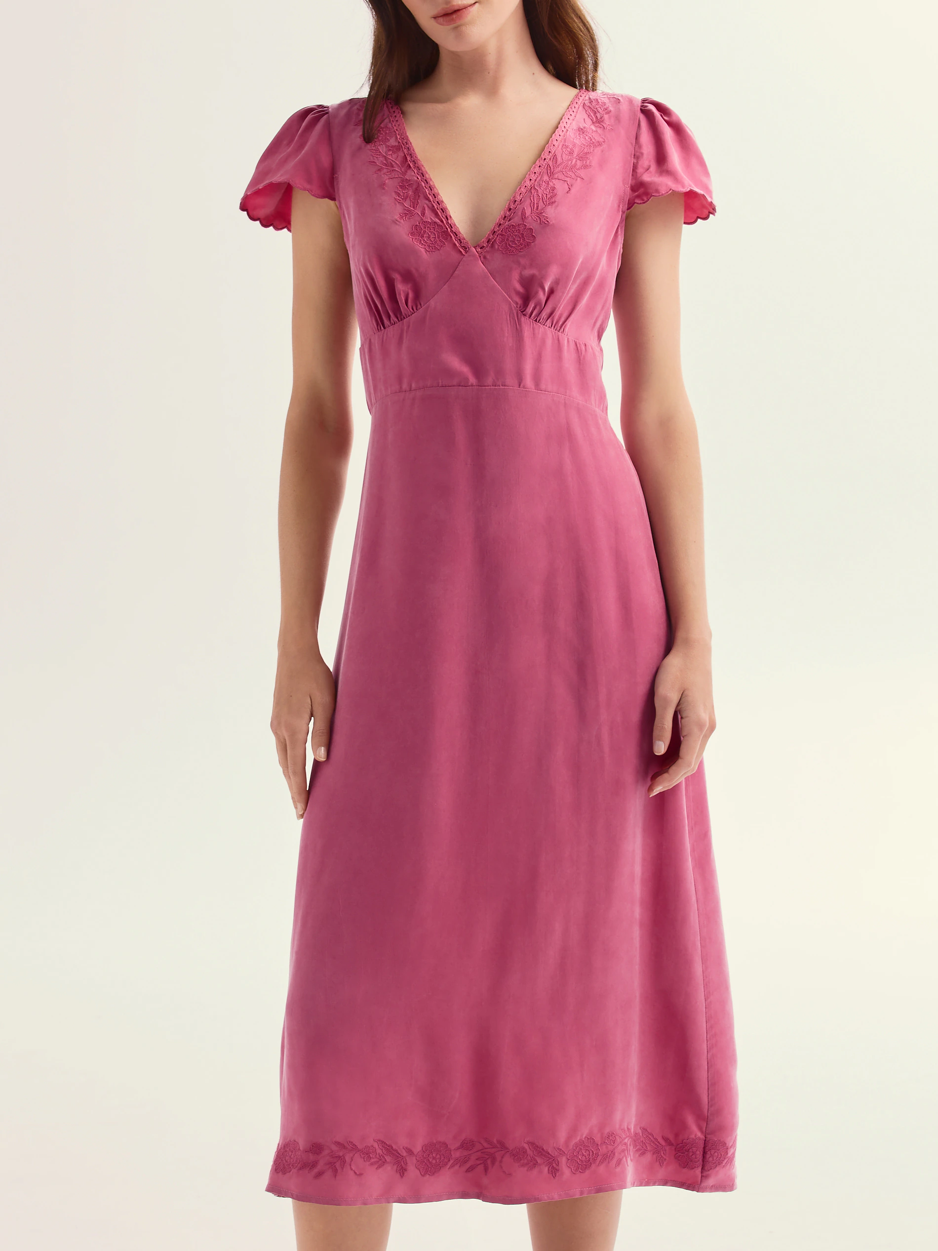 Kleid mit hohem Anteil an Cupro