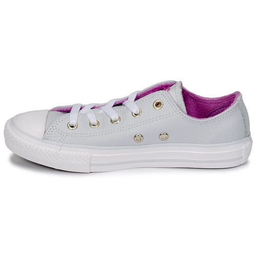 Converse - CHUCK TAYLOR ALL STAR HI - Pure Platinum/Fuchsia Glow/White