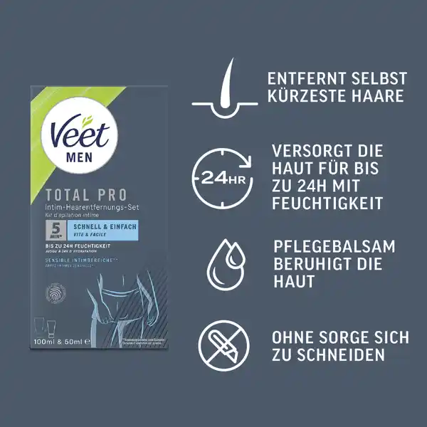 Intim Haarentfernungs-Set für Männer
