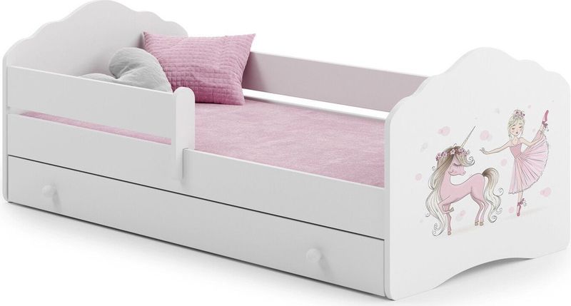 Fala - Kinderbed - Fee & Eenhoorn - Met Lade - 160x80 cm