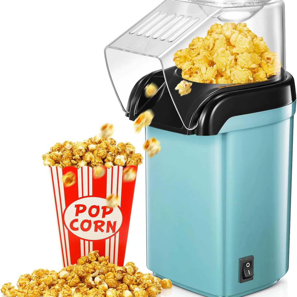 Machine a Pop corn à Air Chaud 1200W vert Vendos85