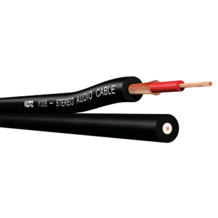 Klotz IY205 audiokabel, 2x 0.22 mm², ø 5 mm, per meter