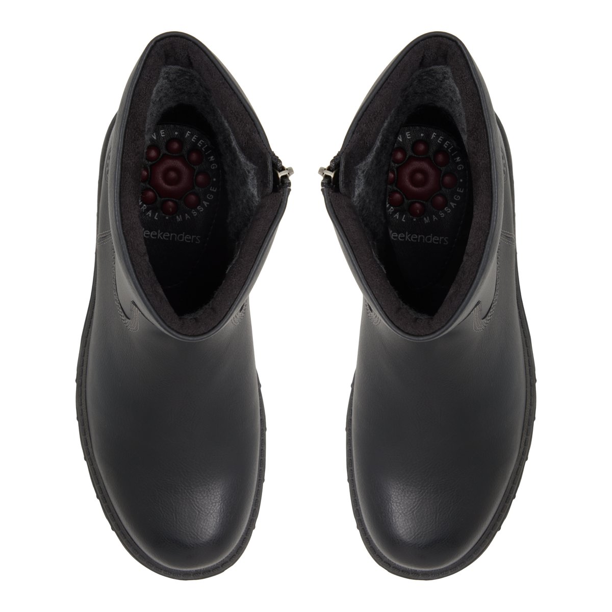 WEEKENDERS-Gwekoth-w-Bottes décontractées - Talon plat - Noir