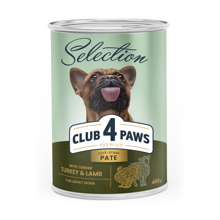 SELEÇÃO CLUB 4 PAWS Patê Premium - peru e cordeiro