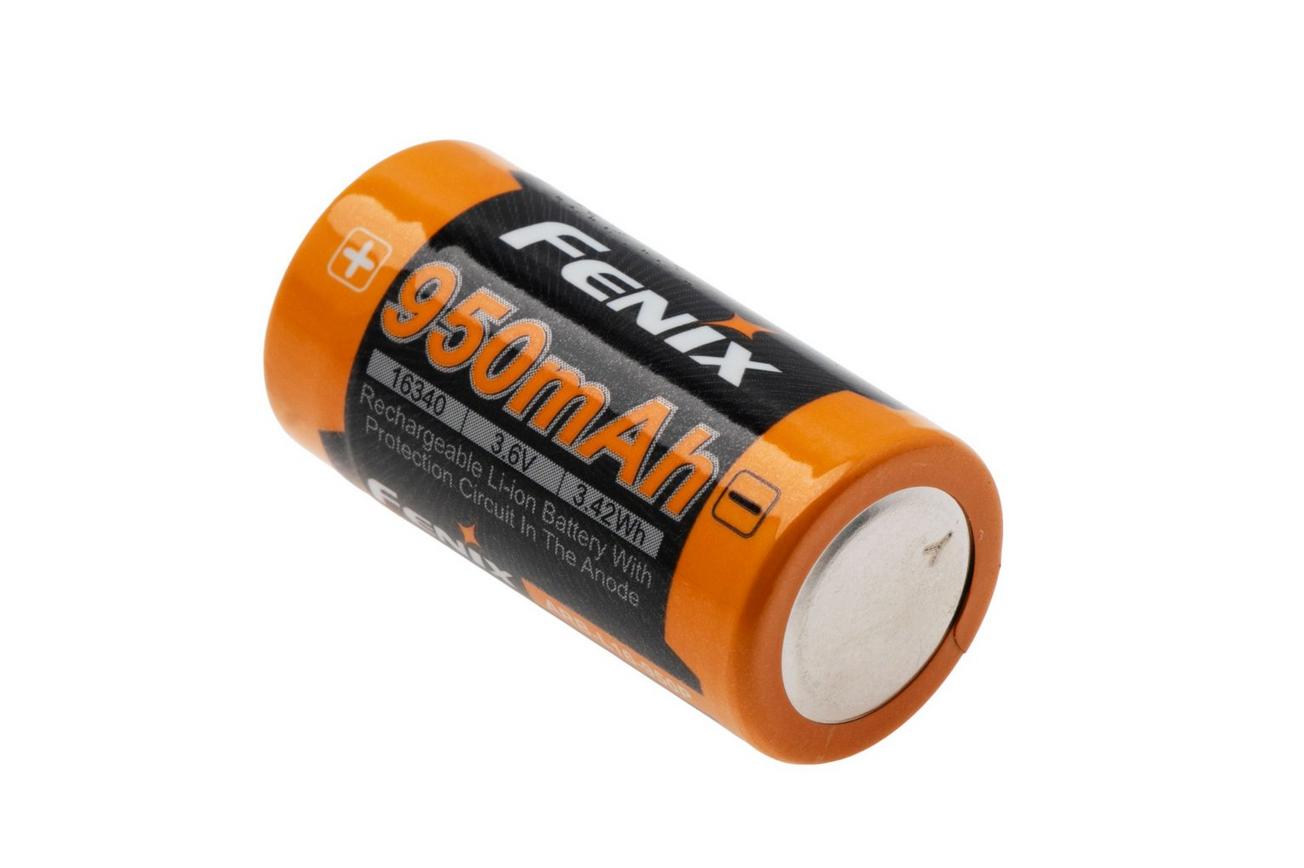 Fenix ARB-L16-950P, 16340, High Discharge, oplaadbare accu, 950 mAh Li-Ion
