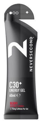 Gel énergétique Neversecond C30  Energy Gel   caféine Fruits des bois - 60ml