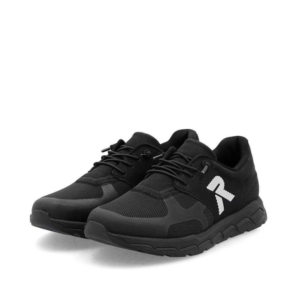 Rieker Herren-Sneaker Schwarz-Weiß