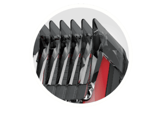 HC5100 Haarschneider My Groom Elektrischer Rasierer Trimmer mit 2 Aufsätzen (43217560100) - Schwarz / Rot