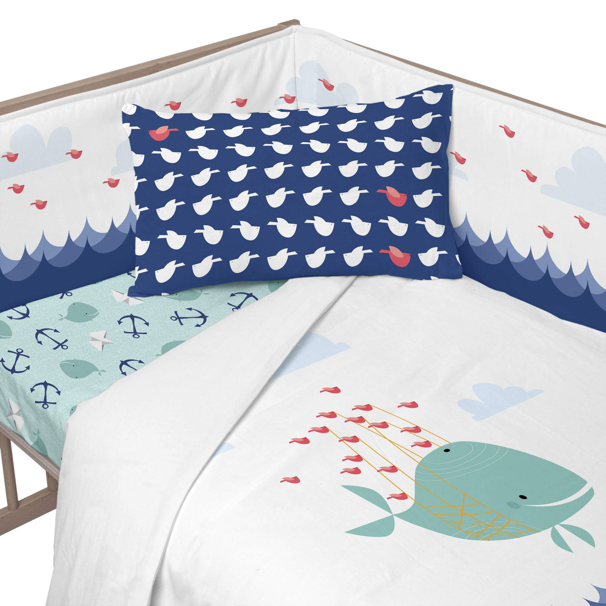 Moshi Moshi Bedbumper Whale