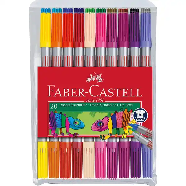 Doppelfasermaler 20 Farben