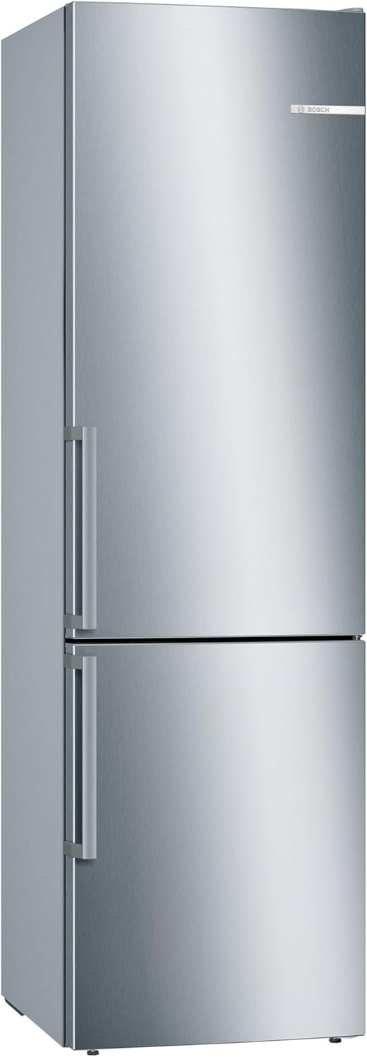 Bosch KGE398IBP, Serie 6, Kühl-Gefrier-Kombination, 201 x 60 cm, 249 L Kühlen & 94 L Gefrieren, LowFrost, BigBox für Gefriergut, längere Frische mit VitaFresh, Leise mit 38 dB, LED, AntiFingerprint