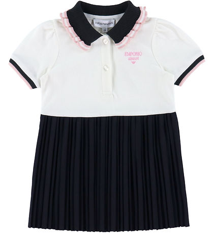 Emporio Armani Kleid - Off White/Navy