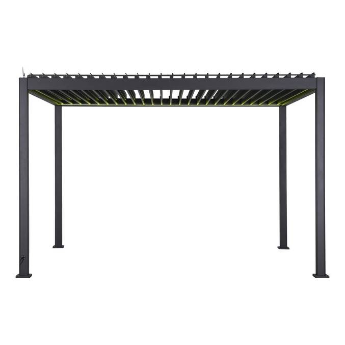 Pergola électrique bioclimatique autoportante EVORA Graphite
