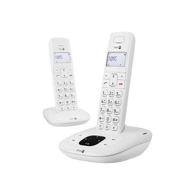 Doro Comfort 1015 duo - téléphone sans fil avec répondeur + combiné supplémentaire - blanc