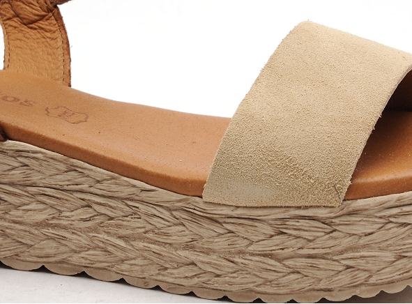 Eva frutos nu pieds talons femme 790 beige