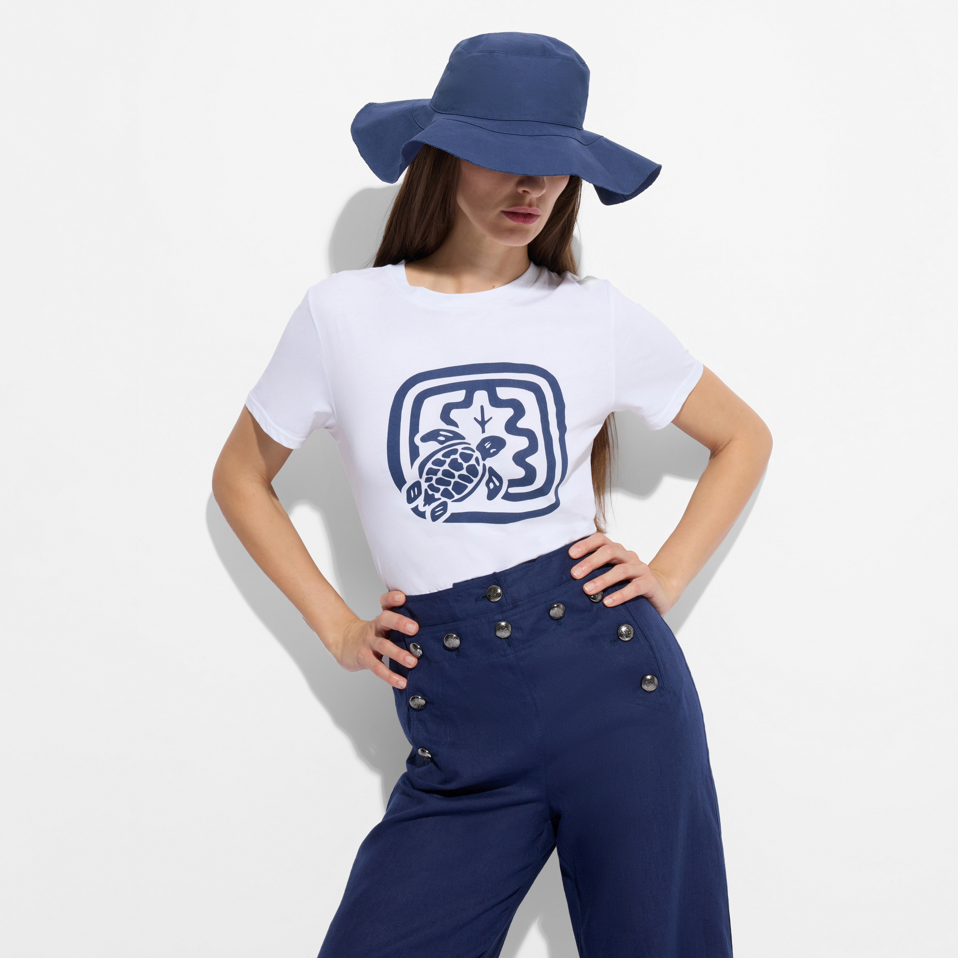 Chapeau Déperlant Femme - Vilebrequin x Ines de la Fressange