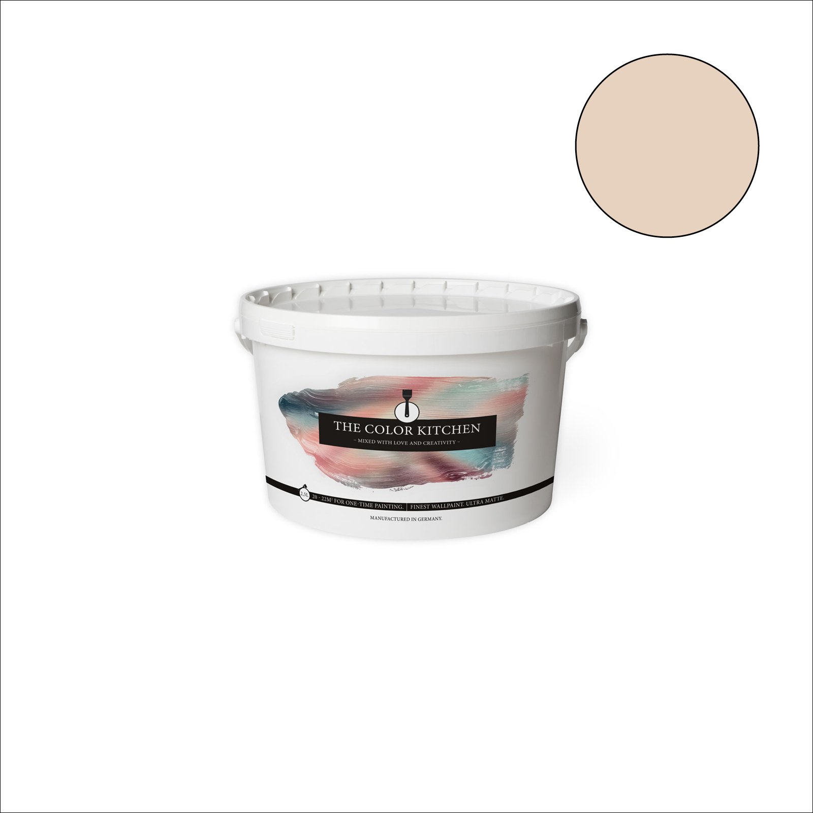 The Color Kitchen Wandfarbe Chalky Chickpeas - beige matt - 2,5 Liter