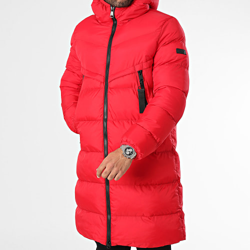 Doudoune Capuche Longue Jackson Rouge