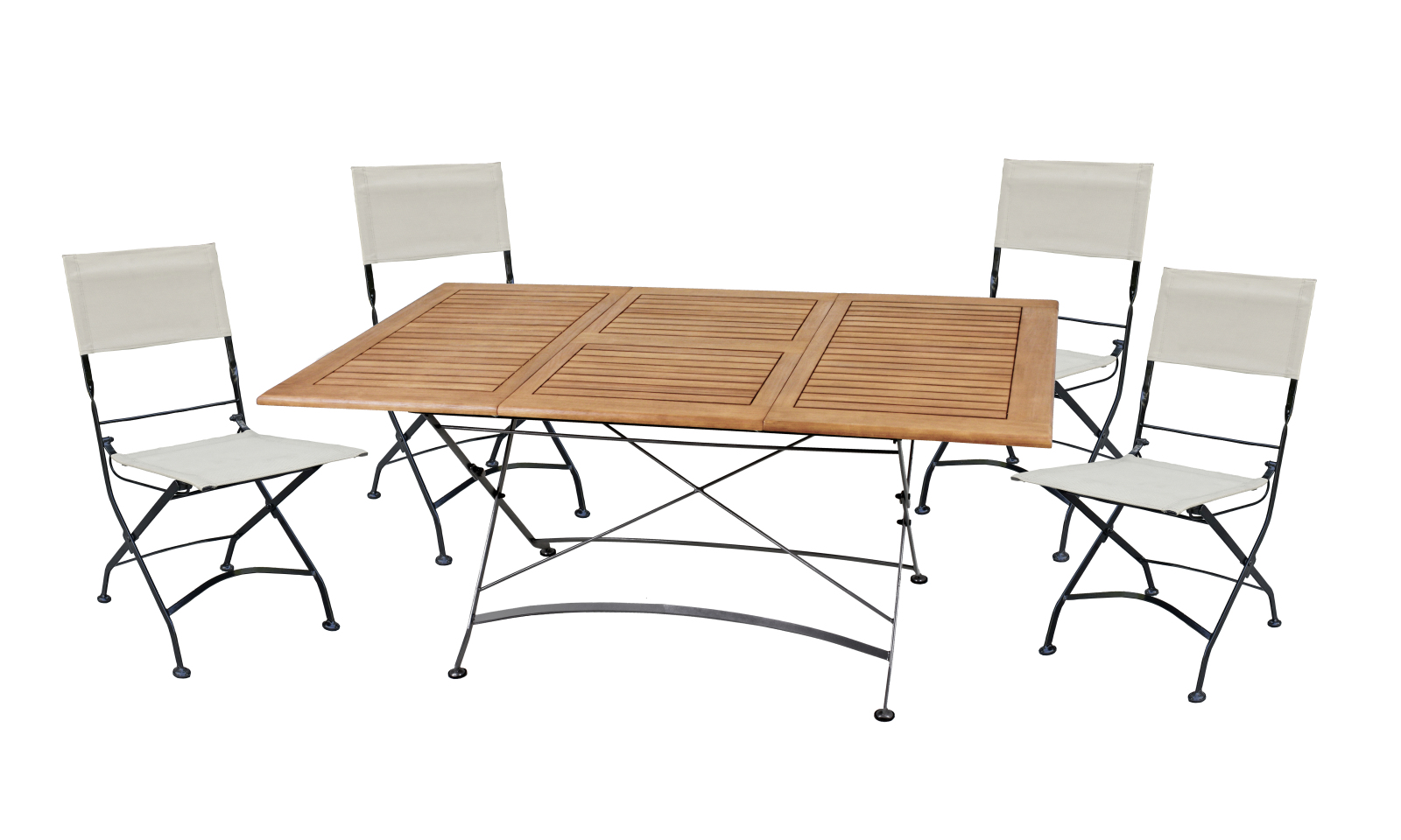 5-teiliges Gartenmöbel-Set TRIEST - 100/150x90 cm