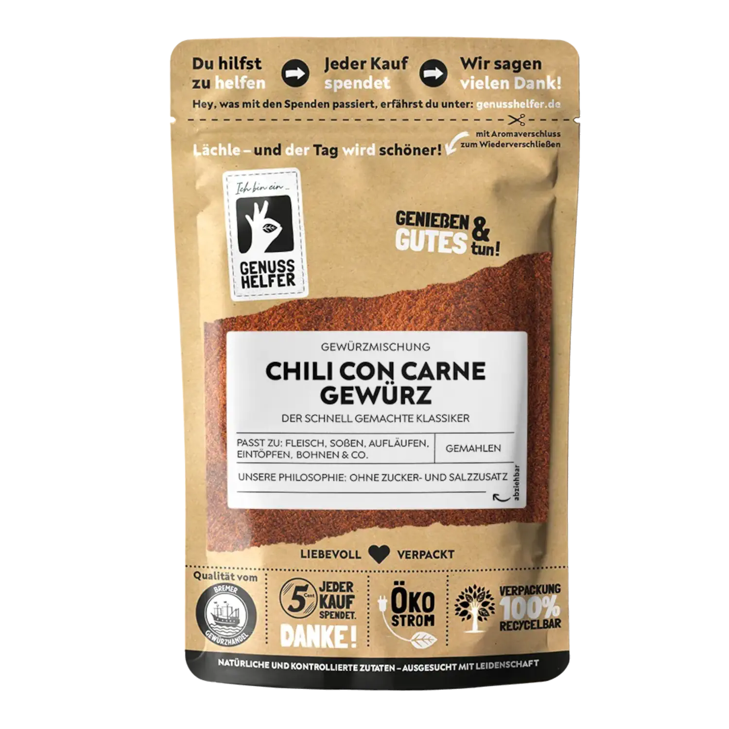 Chili con Carne Gewürzmischung, gemahlen, 10er Pack