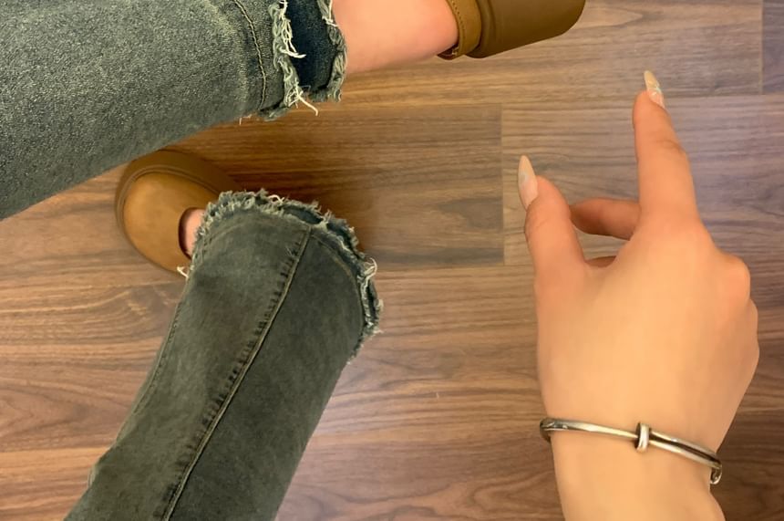 DURAC - Mary Jane-schoenen met strik van imitatieleer