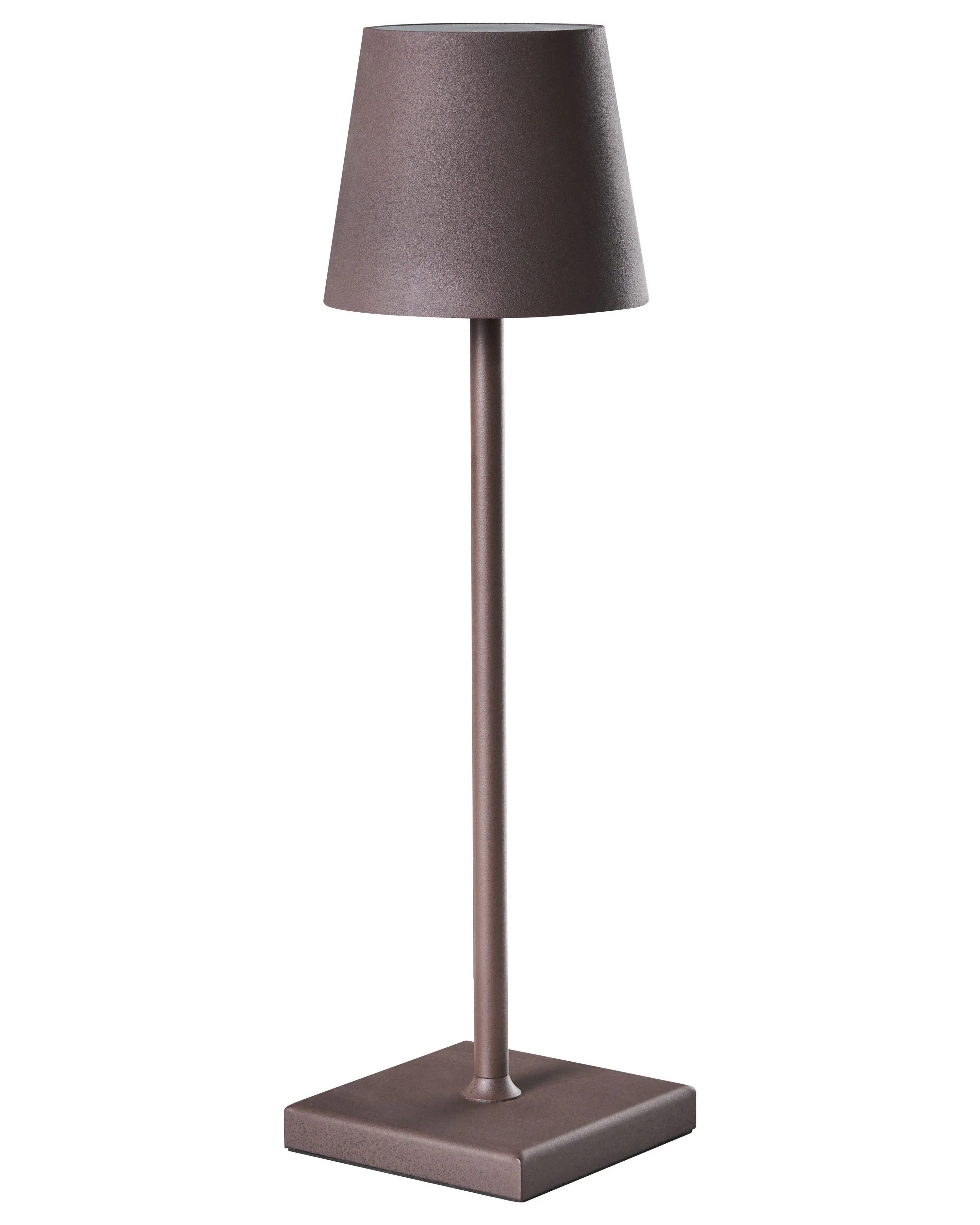 LED draadloze tafellamp BACEIRO met dimmer Metaal Bruin