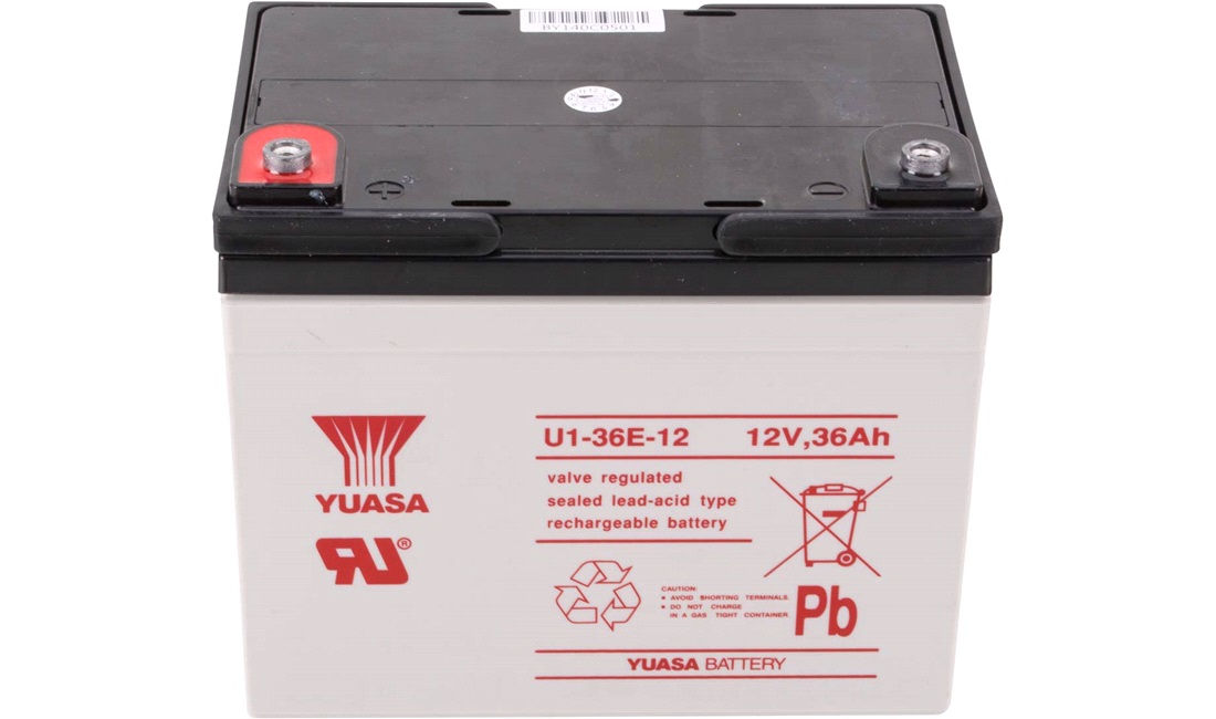 Batteri 12V-36Ah YUASA, E-buddy