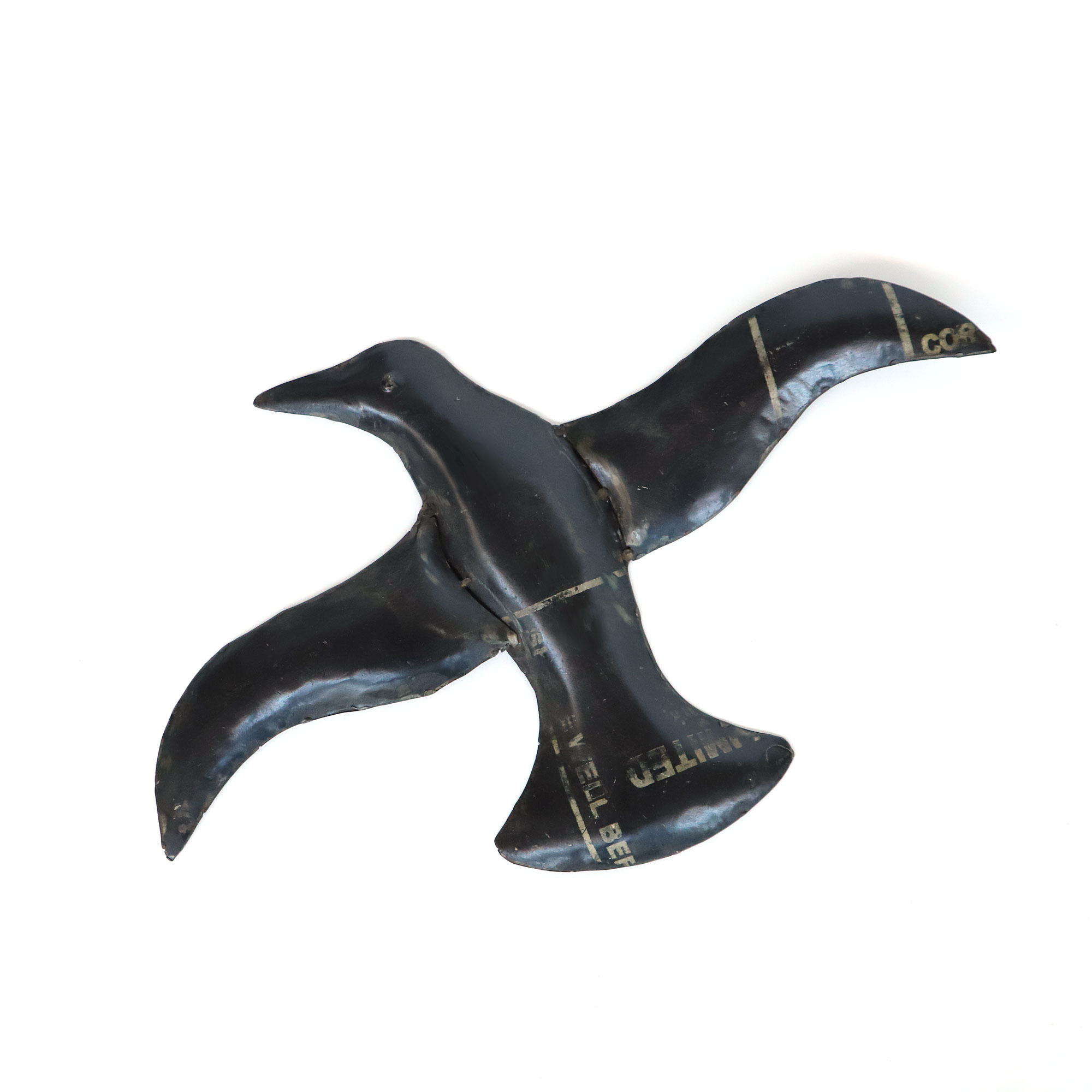 Wanddeko 'Möwe', schwarz, B 46 cm, H 28 cm von fischer's lagerhaus