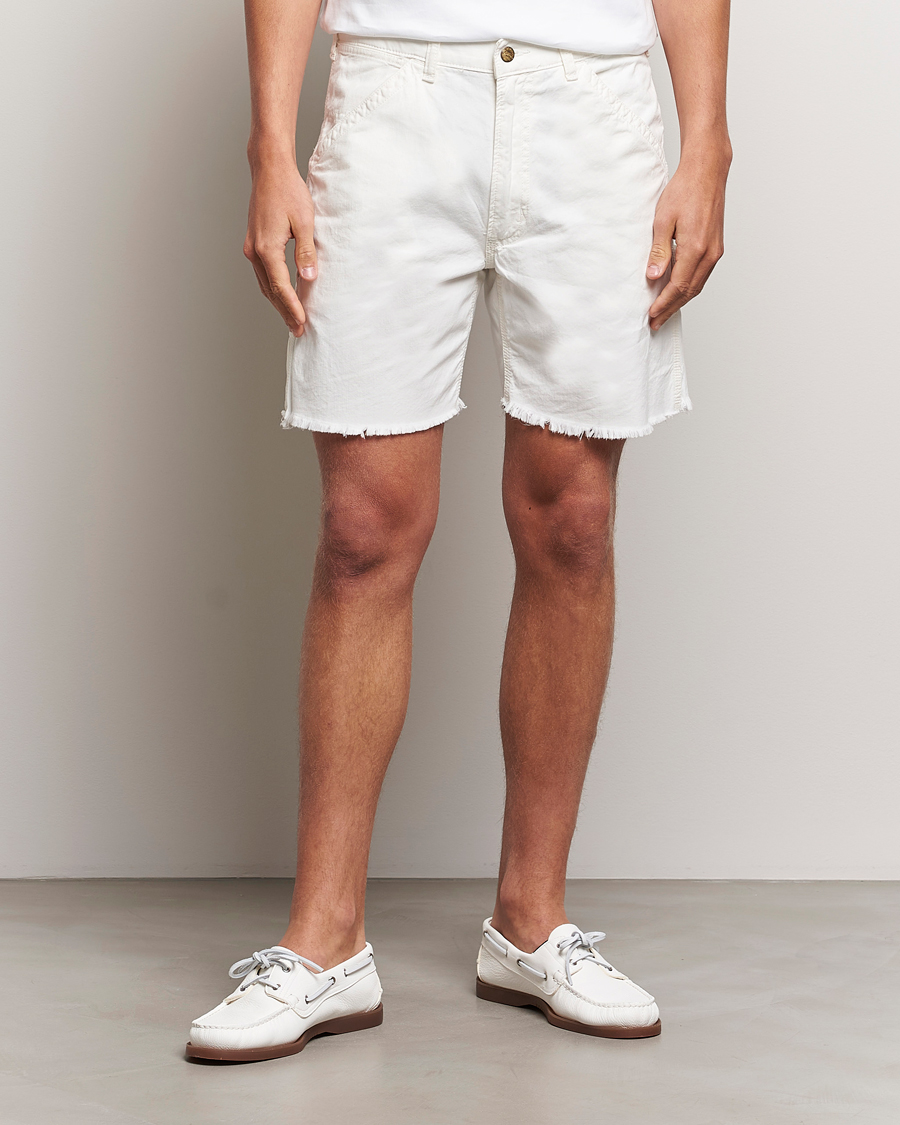 Polo Ralph Lauren Garment Dyed Rustic Worker Shorts Deckwash White