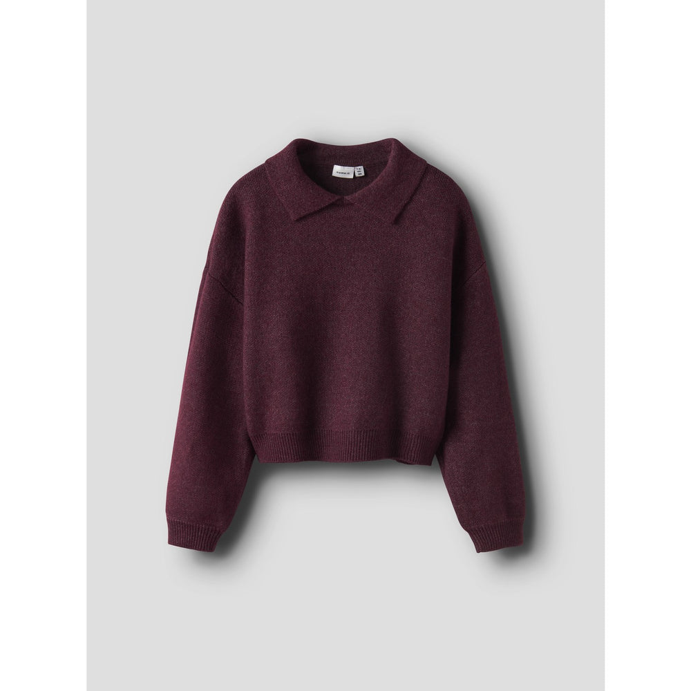 Køb Name It Burgundy Nkfsonia Ls Polo Strik
