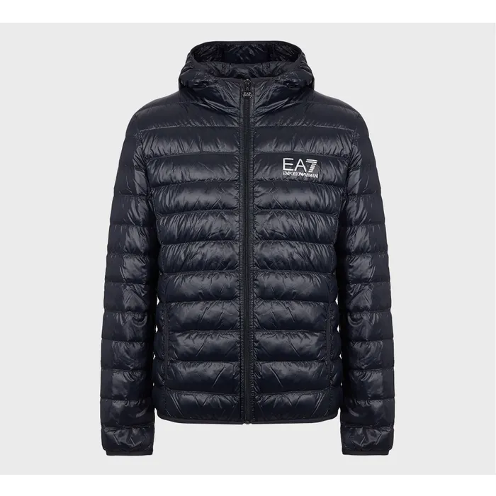 EA7 Train Core ID Down Light Hoodie Jas Heren