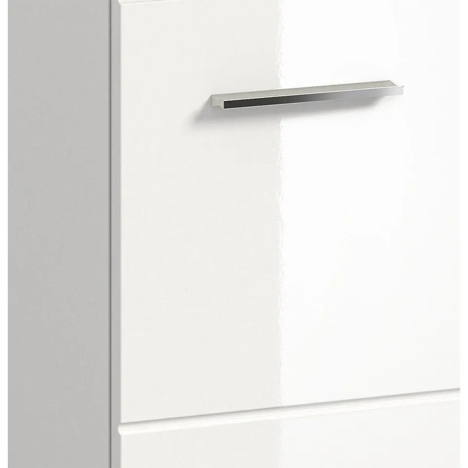 Hioshop Ice badkamerkast 1 lade 1 deur wit hoogglans