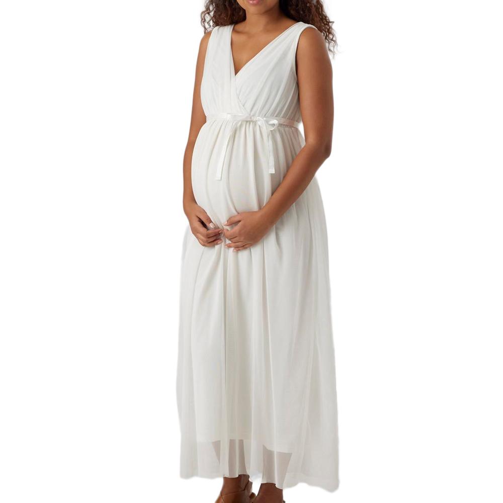 Mamalicious Robe de Grossesse Blanche Femme Mamalicious 20018279