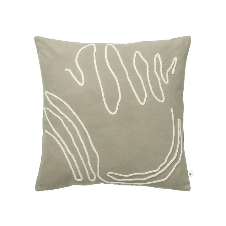 Ferm Living - Jot Kissen, 50 x 50 cm, elm green