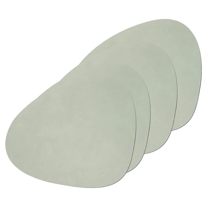 Lind DNA - Tischset Curve L, Nupo olivgrün (4er-Set)