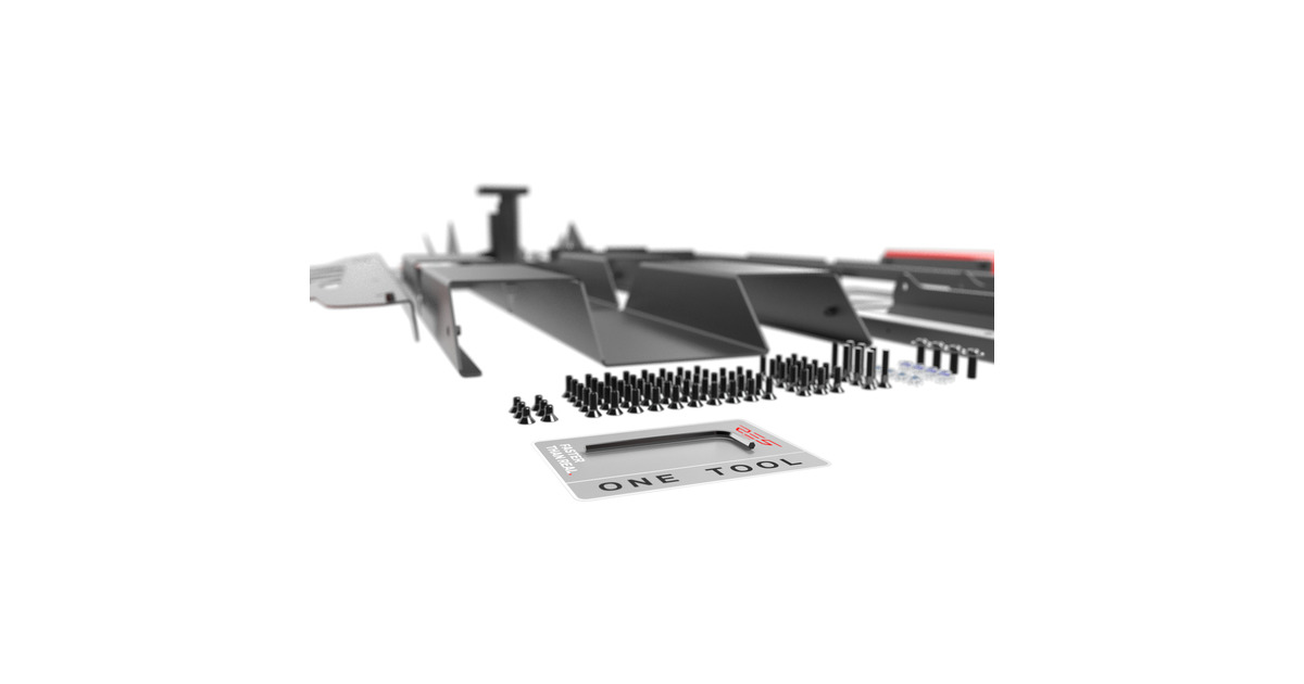 Res-TechX1 Cockpit racing simulator  (Zwart/hoogglans wit)