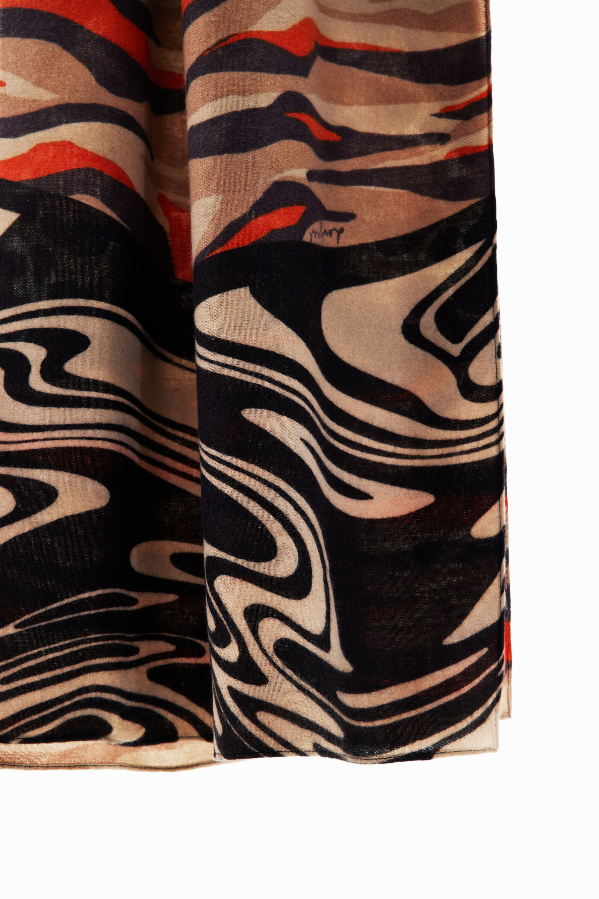 Cachecol feminino com apliques
