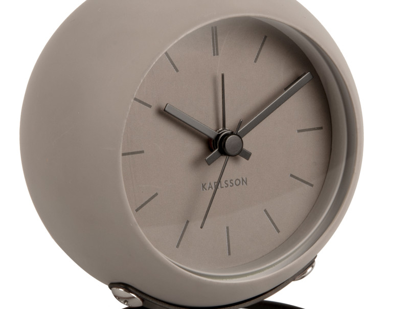 Alarm Clock Nirvana Globe KA5857GY Dark warm grey