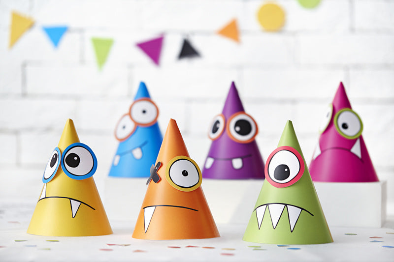 Monster Feesthoedjes 16cm 6st