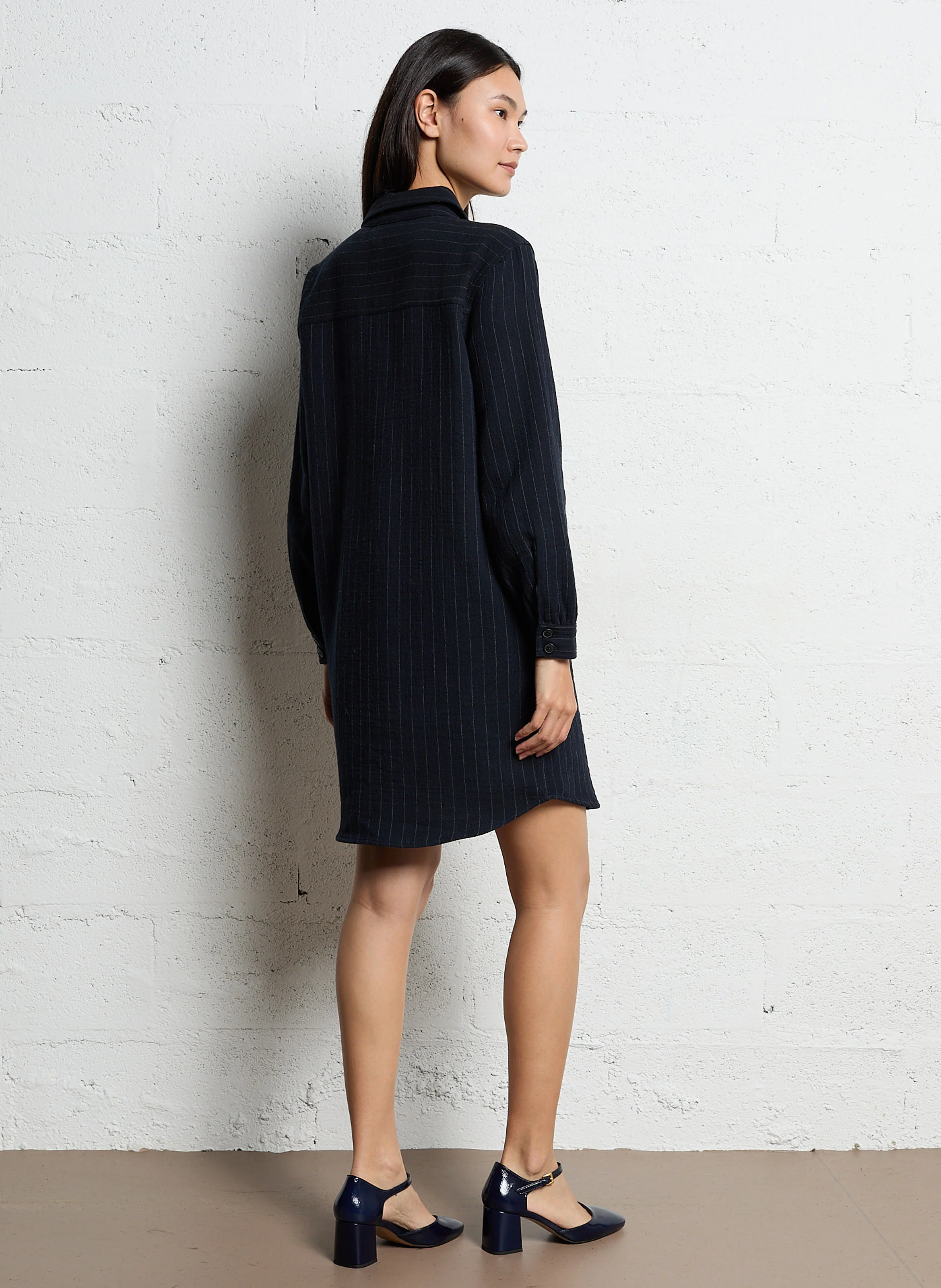 N°619 - Babies en cuir velours | Bleu